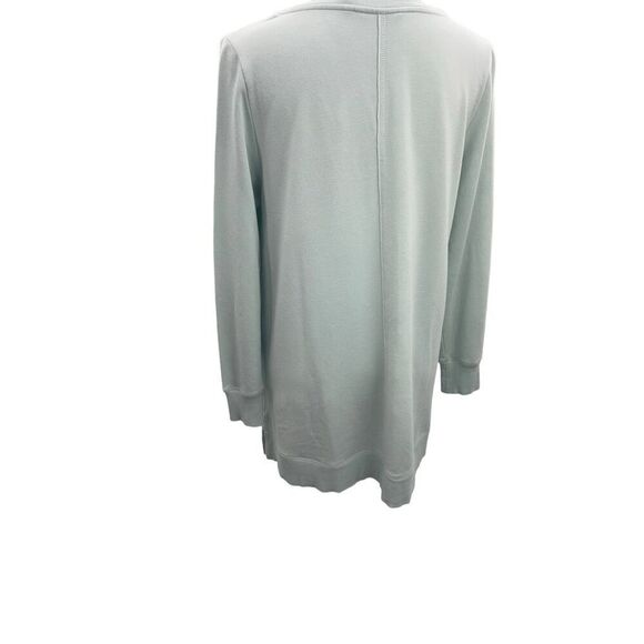 Soft surroundings long sleeve baby blue v neck - Picture 5 of 14